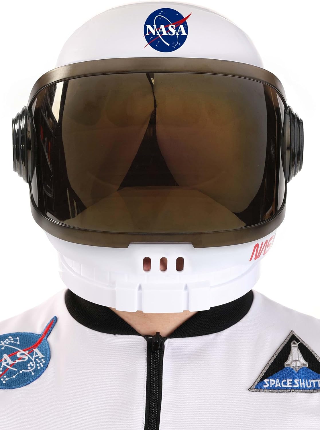 Fun Costumes Gold Astronaut Helmet Costume Accessory - NASA Space Explorer Costume for Adults & Teens - Plastic Space Helmet