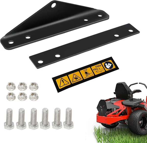 79108500 Zero Turn Mower Hitch Kit, 1/4-Inch Thickened Metal Zero Turn Hitch Kit, Maximum Towing 500 pounds, for Gravely ZT HD, Compact-PRO, PRO-Turn Z and PRO-Turn ZX, Ariens Zenith Models