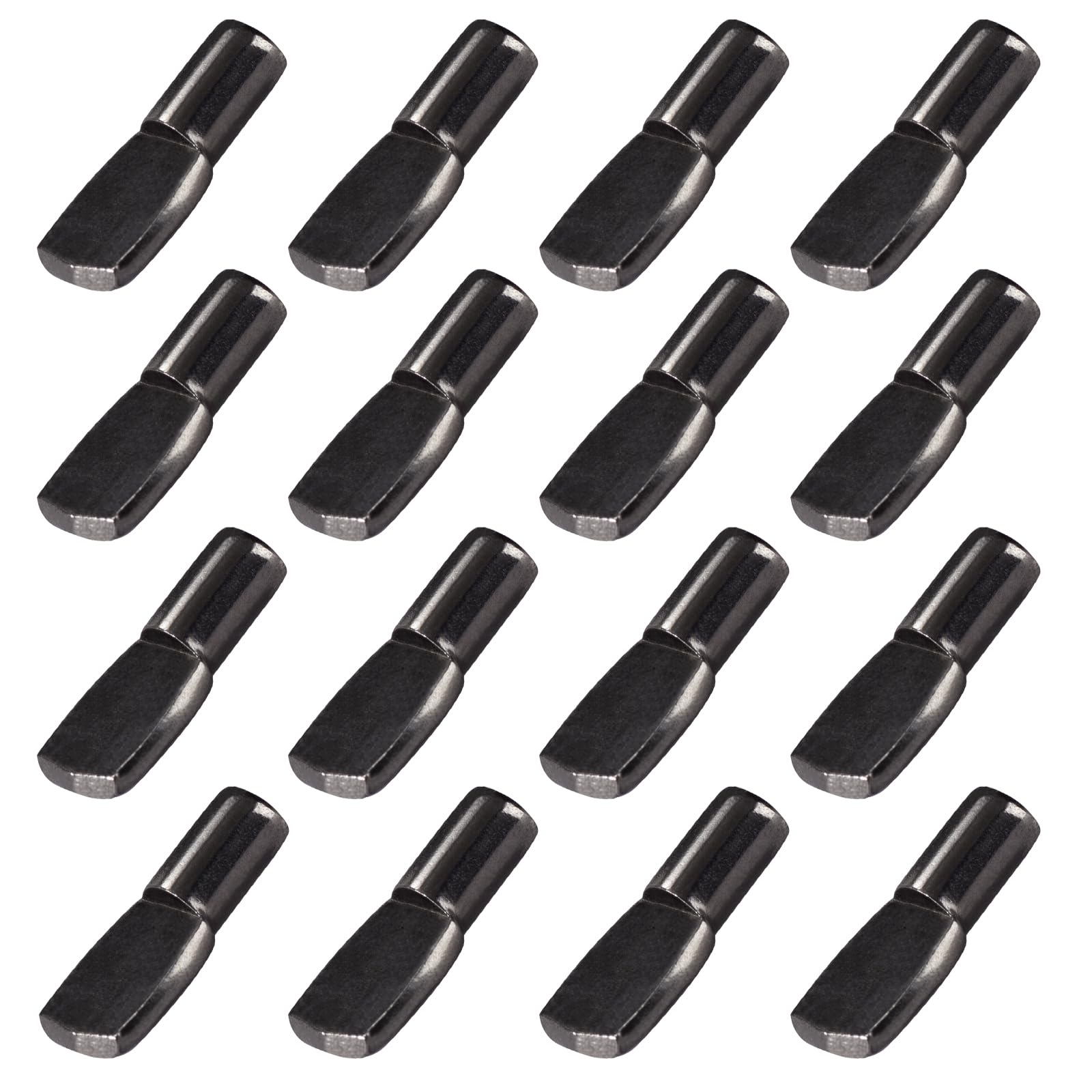 SDTWZW 5mm Shelf Pins, Cabinet Shelf Support Pegs, Black Nickel, 60 Pcs