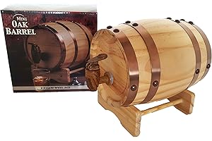 Party Mini Oak Barrel for Shots, Beer Openers, and Shadow Storage