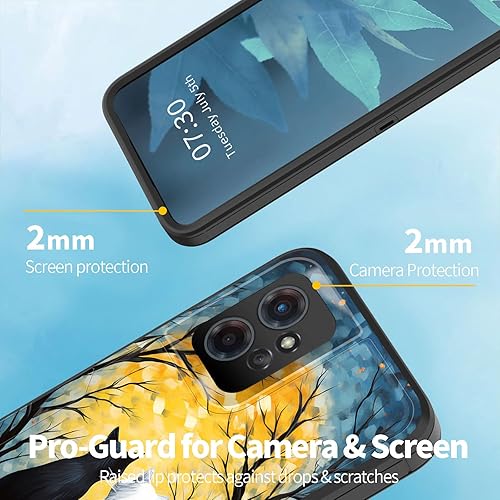 Miniatura 4 de Funda para Moto G Power 5G 2023, híbrida de doble capa (compatible con montaje magnético) a prueba de golpes, protección contra caídas para Motorola