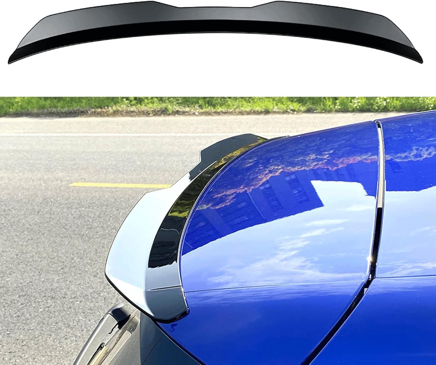 Spoiler Extension Spoiler Rear Spoiler Wing Rear Wing Spoiler Rear Trunk Roof Tail Wing Lip Exterior Accessories Car Tuning Accessorices for Sedan Hatchback Trunk Lip Spoiler
