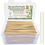Eyxformula 600 Pcs 6 Inch Gun Cleaning Swabs Lint Free, Pointed Tip Long Cotton Swabs with Sturdy Bamboo Sticks, Ideal for Precision Cleaning Firearms, Tight Space, Electronics, Crafts, Detailing