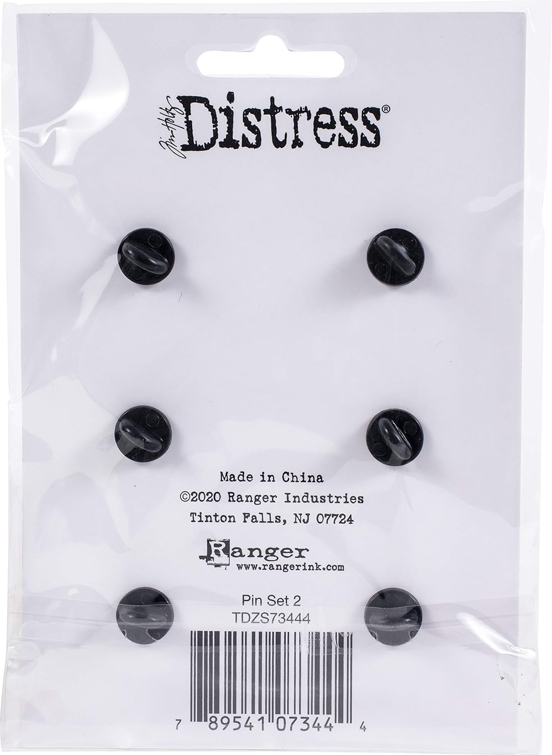 Tim Holtz - Ranger Tim Holtz-Distress Pin-Set 2, wm Set of 6, Multicoloured
