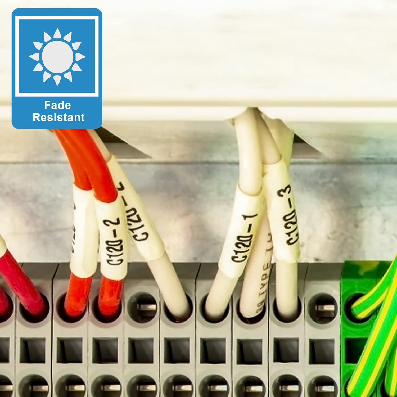 BOYEEZON 2Pack Compatible with Brother Heat Shrink Tube Label Tape HSe-231 HSe-631 Black on White/Yellow 11.7mm x 1.5m Work for PT-D210 PT-D400 PT-E300 PT-E500 PT-P750WVP Printer, 0.46''x 4.92ft - Image 8