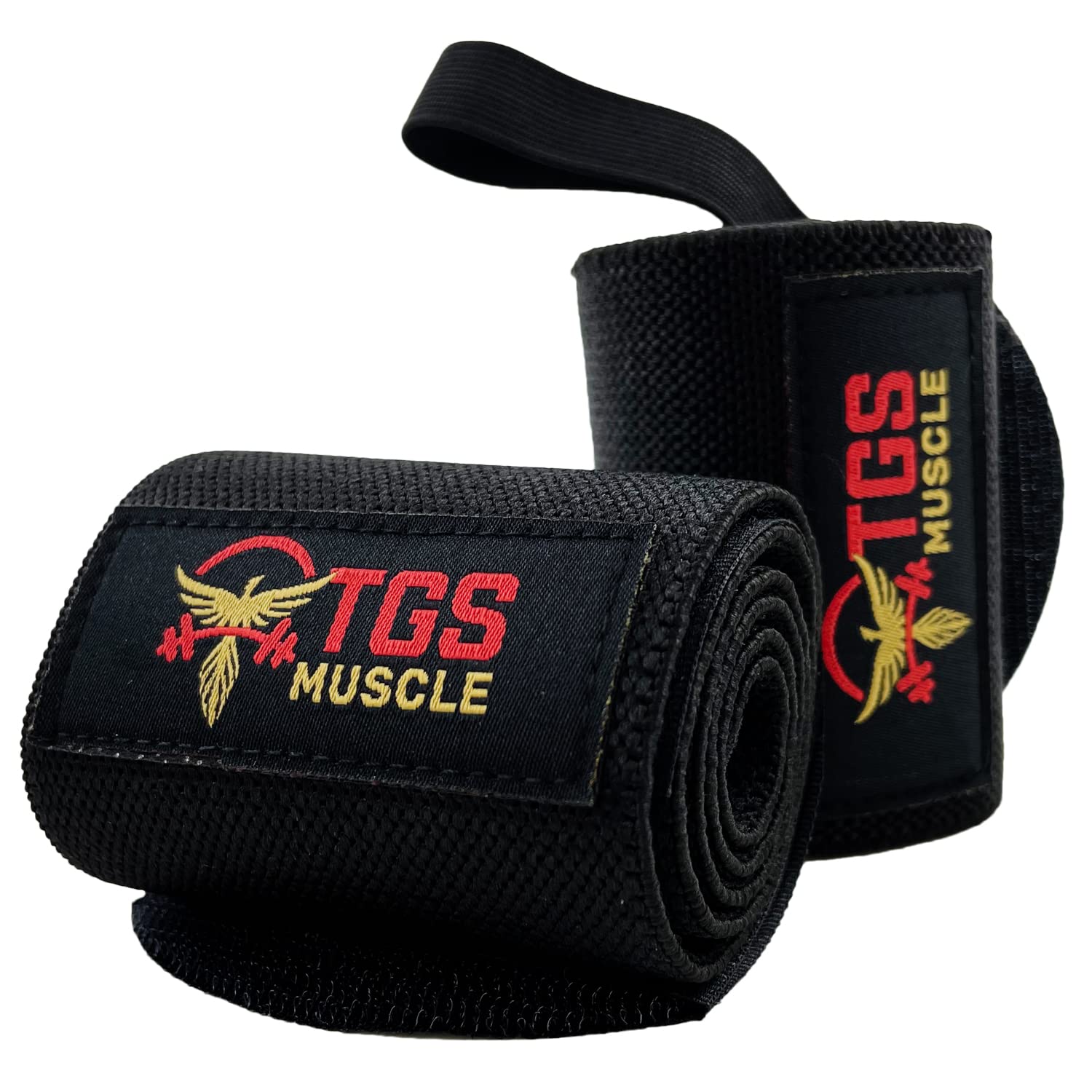 Bulk Wrist Wraps, Weightlifting, Wrist Support, Black