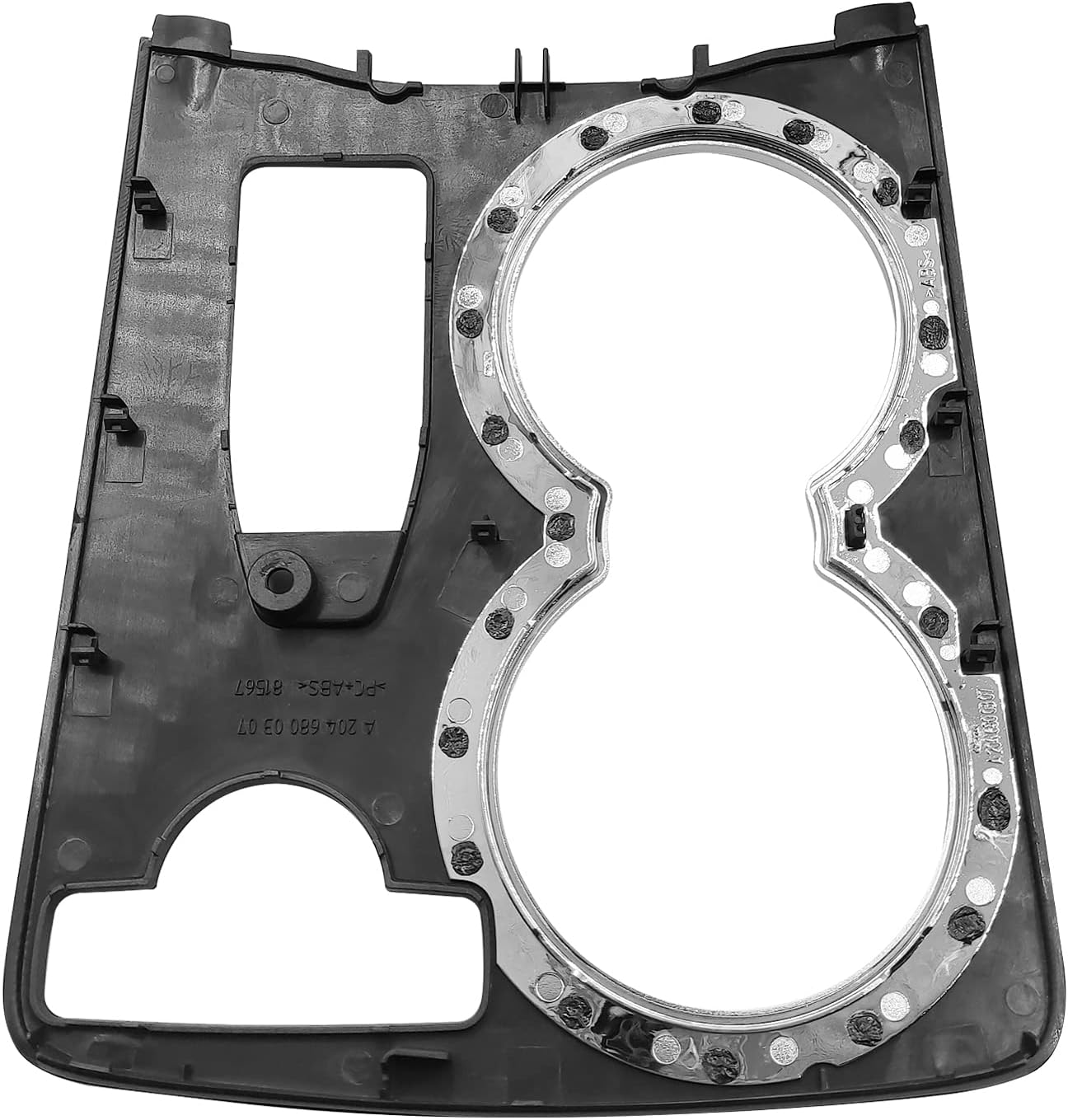 Jaronx Compatible with Mercedes Benz Cup Holder Trim Cover, W204 Center Console Cupholder Trim Replacement C Class Cup Holder Frame for W204 C180 C200 C230 C250 C280 C300 C350 2008-2014 A2046800307