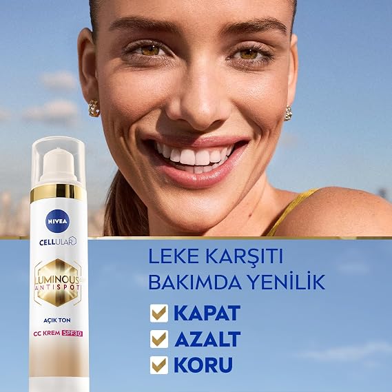 NIVEA Luminous630 Leke Karşıtı Krem CC Fluid SPF30 Light 40ml