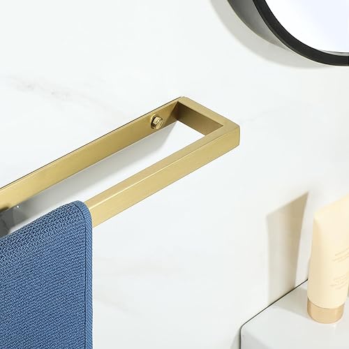 Vista 52 de Alise Toallero de baño, soporte de pared para toallas de baño, toallero para baño, toallero de acero inoxidable SUS304 de 8 pulgadas, negro mate