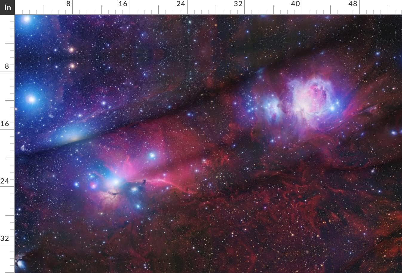 Spoonflower Fabric - Purple Galaxy Nebula Outerspace Printed on Upholstery Velvet Fabric Fat Quarter - Upholstery Home Decor Bottomweight Apparel
