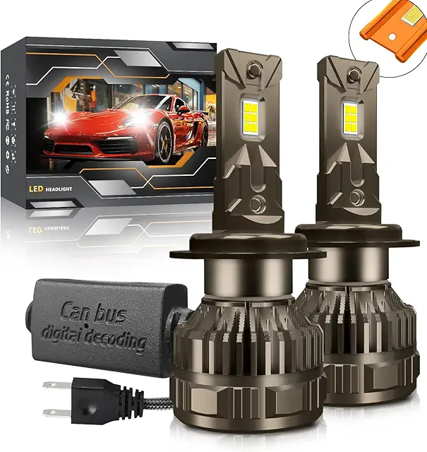 Kairiyard Ampoule H7 LED 120W 30000LM 6000K Blanc Froid Super Lumineux Kit Conversion Voiture