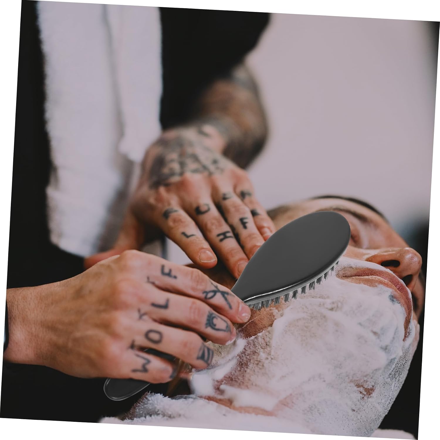FOMIYES 16pcs Men Beard Brush Soft Bristles Grooming Tool for Beard Shaping Cleaning Essential for Barbershop Personal Use for Gentle Grooming Shaving Dust Control