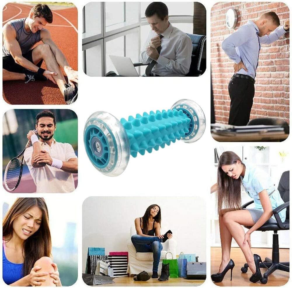 Foot Massage Roller for Plantar Fasciitis or Relieving Muscle Pain, Stress, Relaxation, Trigger Point Therapy Foot and Muscle Recovery