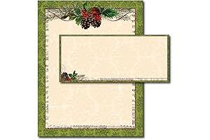 Pinecone Garland Letterhead & Envelopes