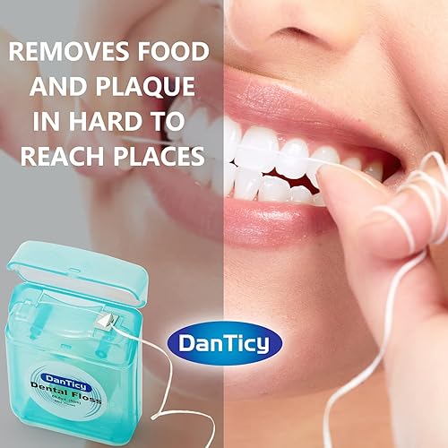 Miniatura 5 de Hilo dental de limpieza profunda, limpieza extra ancha y se desliza suavemente y fácilmente, sin PFAS  Sabor menta, 196.9 ft, paquete de 4