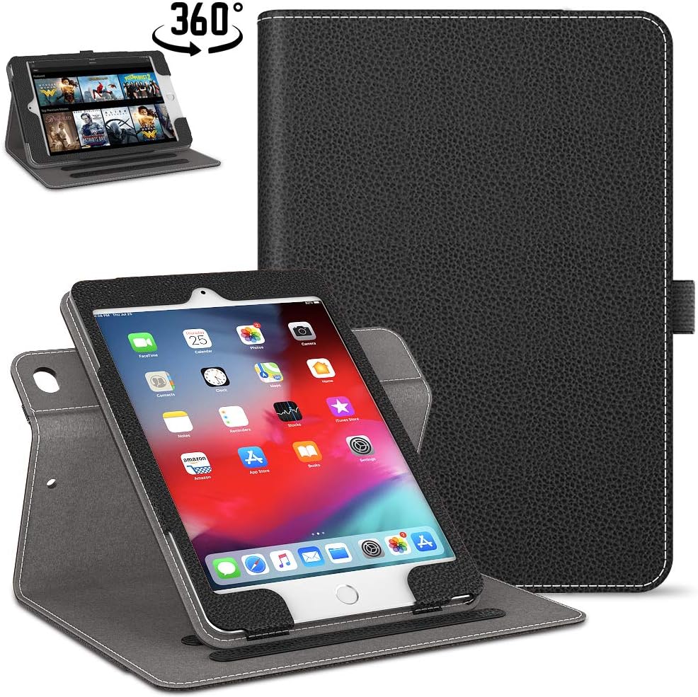 Retear Case for iPad 9.7 inch 2018/2017 Lightweight Smart Leather 360 Degree Rotating Stand Apple Cover with Auto Wake/Sleep