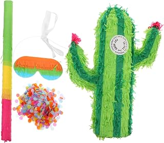UKCOCO 1 Juego de cactus piñata piñada verde decoraciones de fiestas piñata de vaquero pinatas princesa piñata piñatas piñata mexicana Papel Color Aleatorio