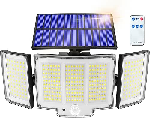 Luces solares exterior 1 Pack 348LED 2000LM IP65 270° 3