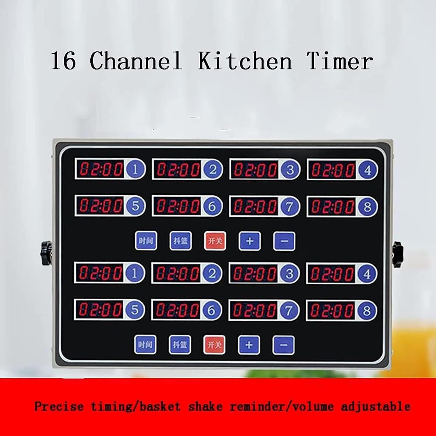 Temporizadores de Cocina Digitales de 16 Canales, Temporizador de Cocina