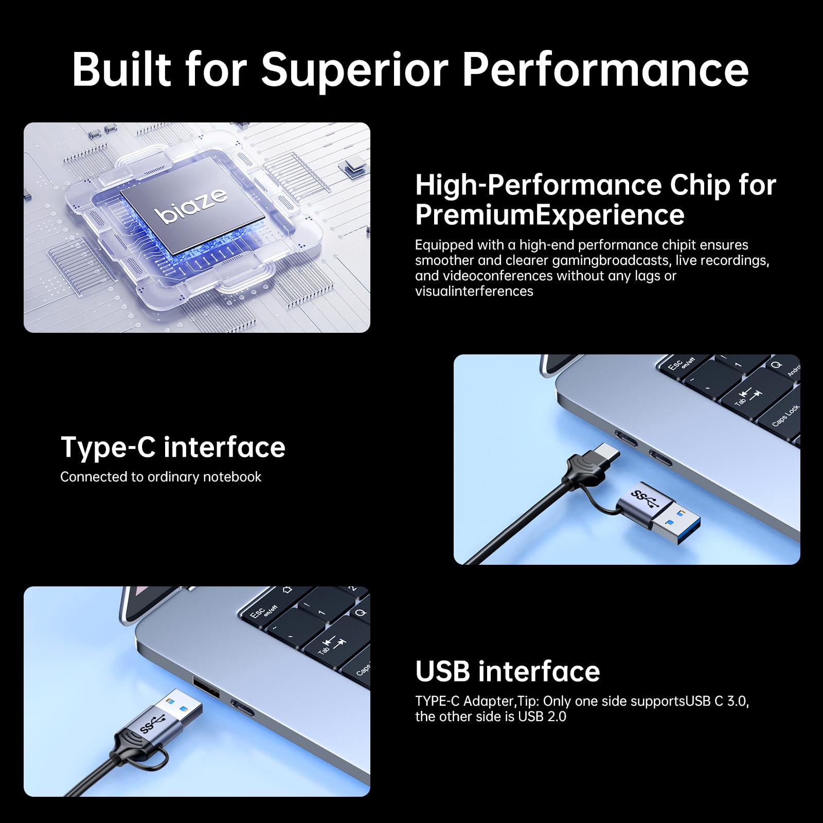 Tarjeta de captura de video HDMI 4K 60Hz, entrada USB/tipo C, compatible con Switch/PS5/portátil/teléfono móvil/cámara MS2130, dispositivo de transmisión en vivo, no requiere controlador, OBS