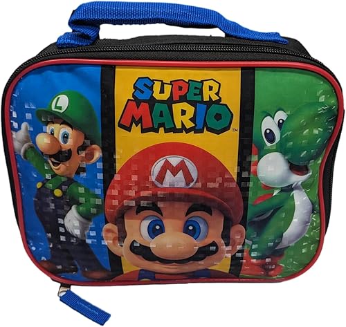 Miniatura 8 de AI ACCESSORY INNOVATIONS Mario Luigi Bros - Mochila de tamaño completo de 16 pulgadas con lonchera desmontable