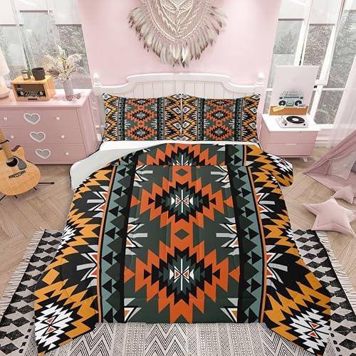 jejeloiu Kids Boho Western Comforter Set All Season Bohemian Southwestern Beddin