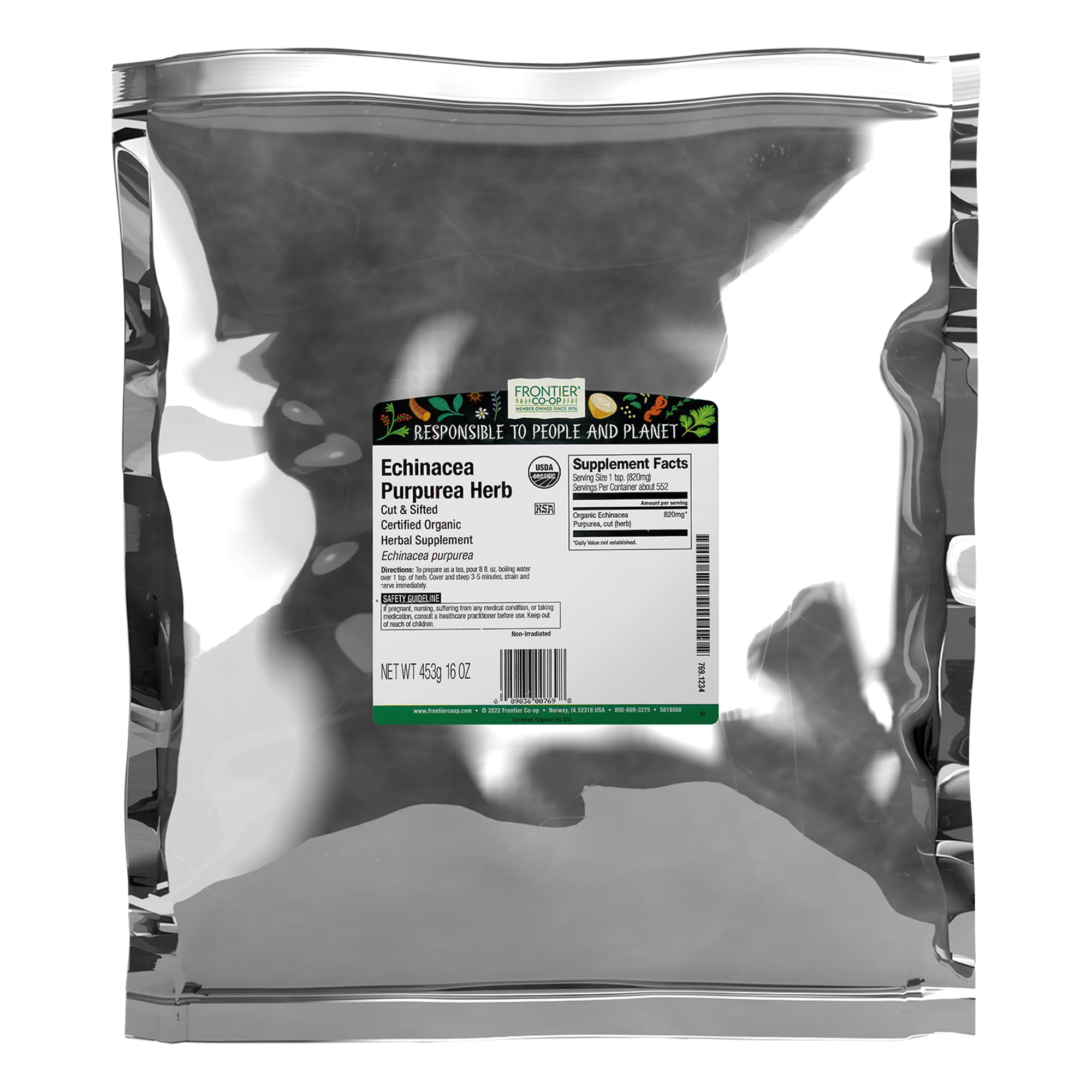 Amazon.com : Frontier Co-op Echinacea Purpurea Root, Cut and