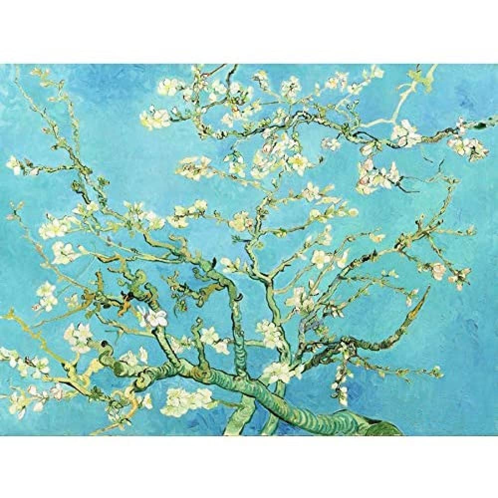 Wee Blue Coo Unframed Wall Art Van Gogh Branches With Almond Blossom 189012X16 Inch from B&Q