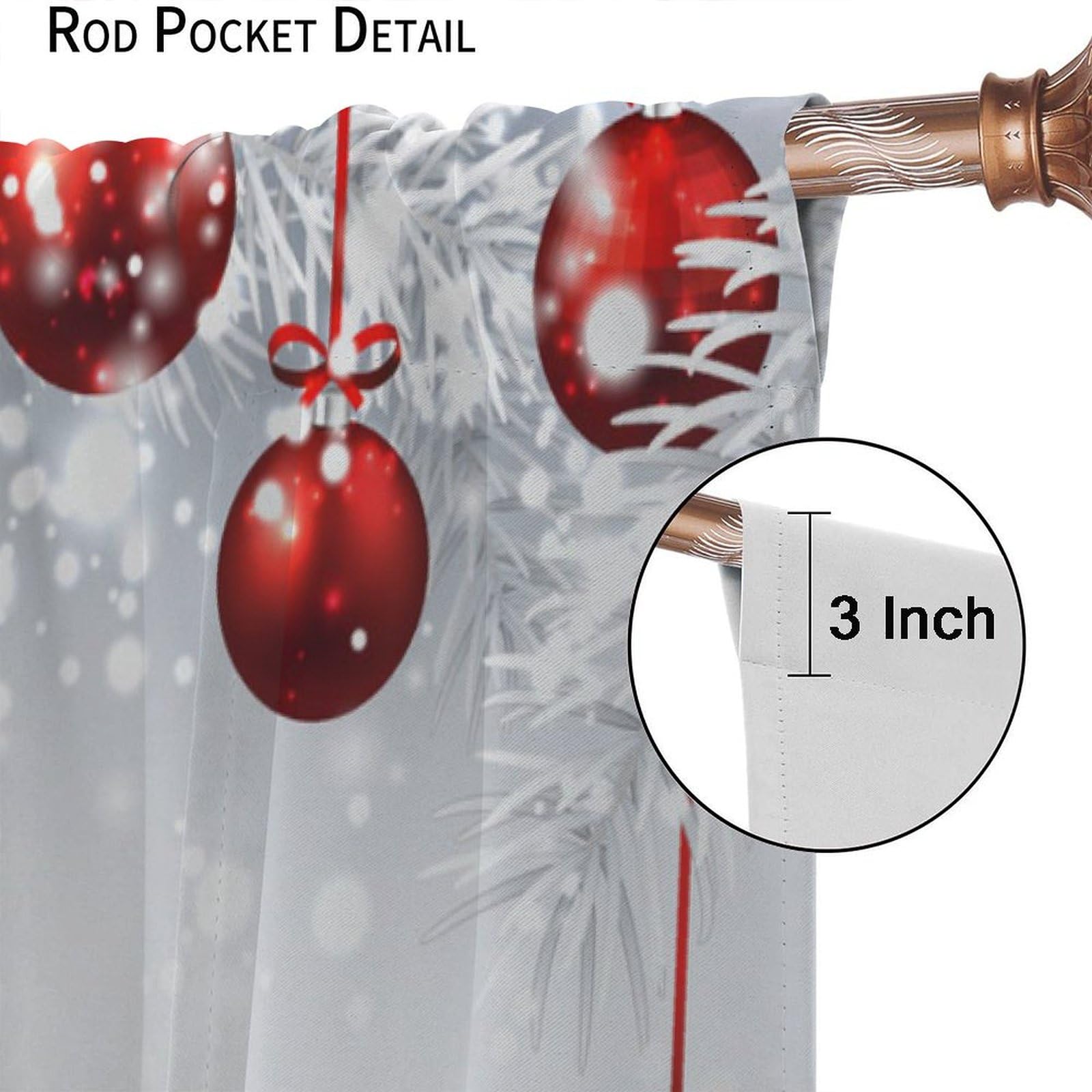 Cortina Opaca De Navidad Para Ventana, Calcetín De Navidad, árbol De Navidad, árbol De Pino, Regalo, Eventos, Festivales, Decoración De Ventanas Para Sala De Estar, Habitación De Los Niños
