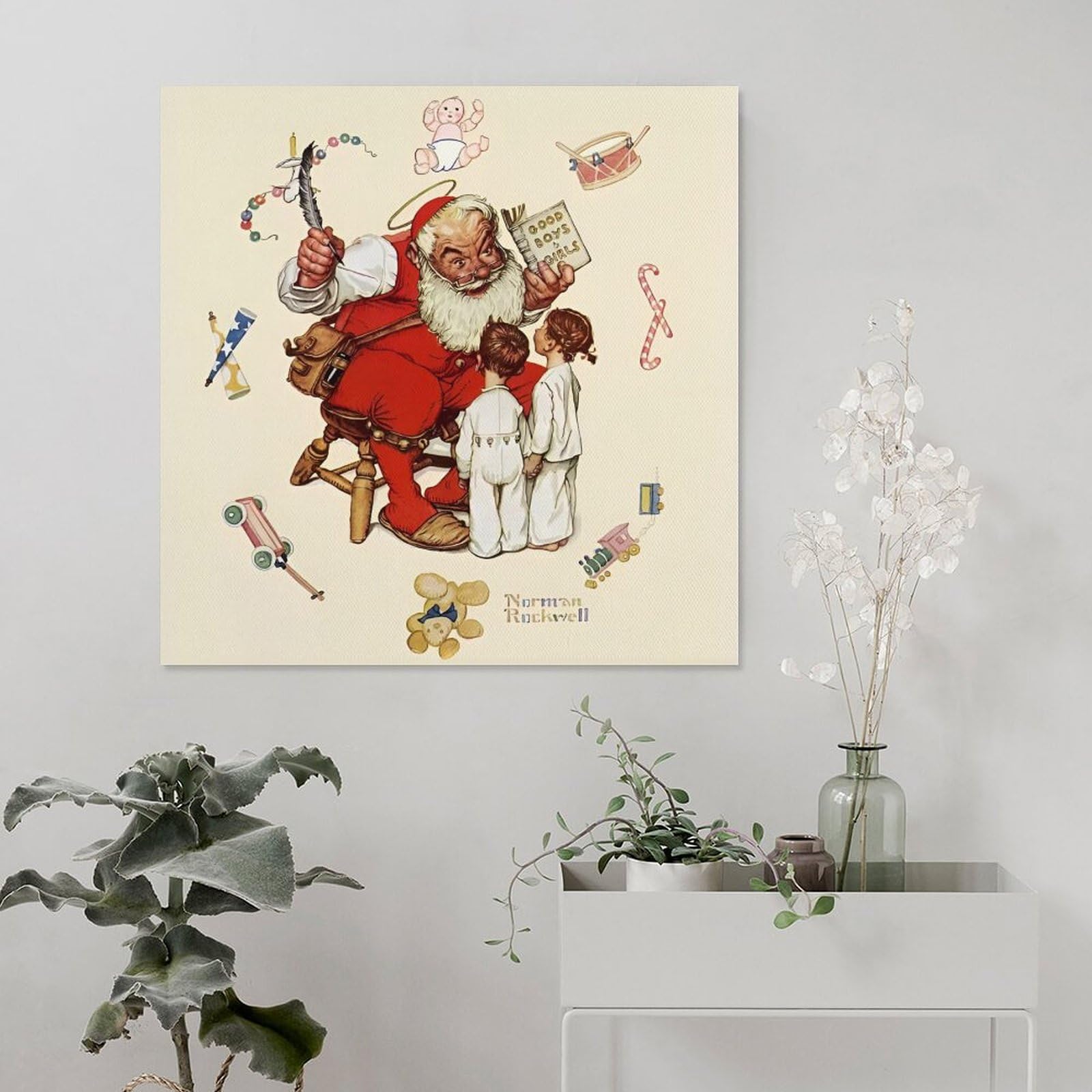 ポスター Norman rockwell ノーマンロックウェル クリスマス ノーマン