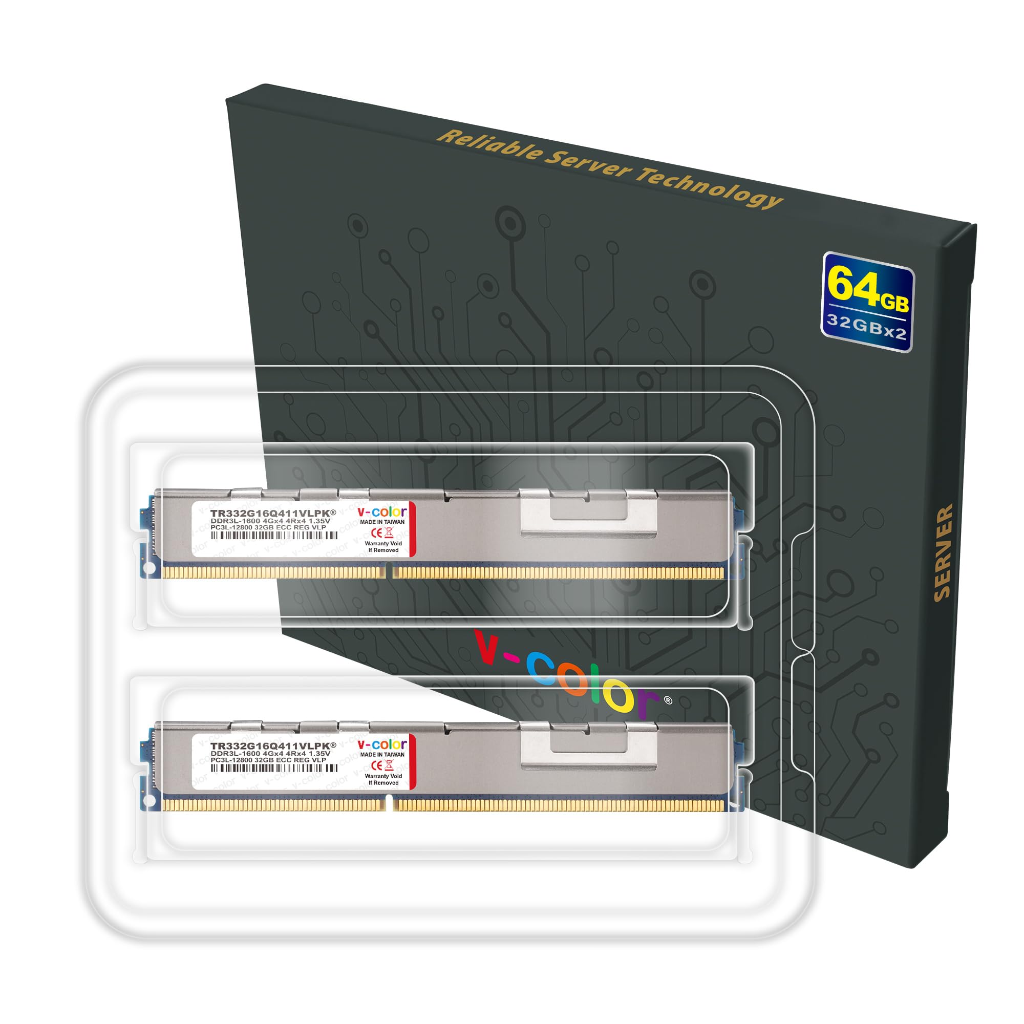 Amazon | v-color Hynix 純正IC サーバー用メモリ DDR3-1600MHz PC3