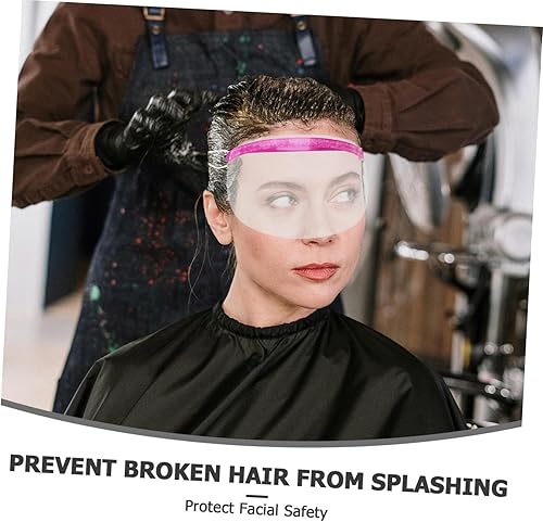 Miniatura 3 de SAFIGLE 50Pcs Adjustable Transparent Eye Covers for Haircuts and Eyelash Extensions Protective for Salon Use Comfortable Fit with Elastic Band