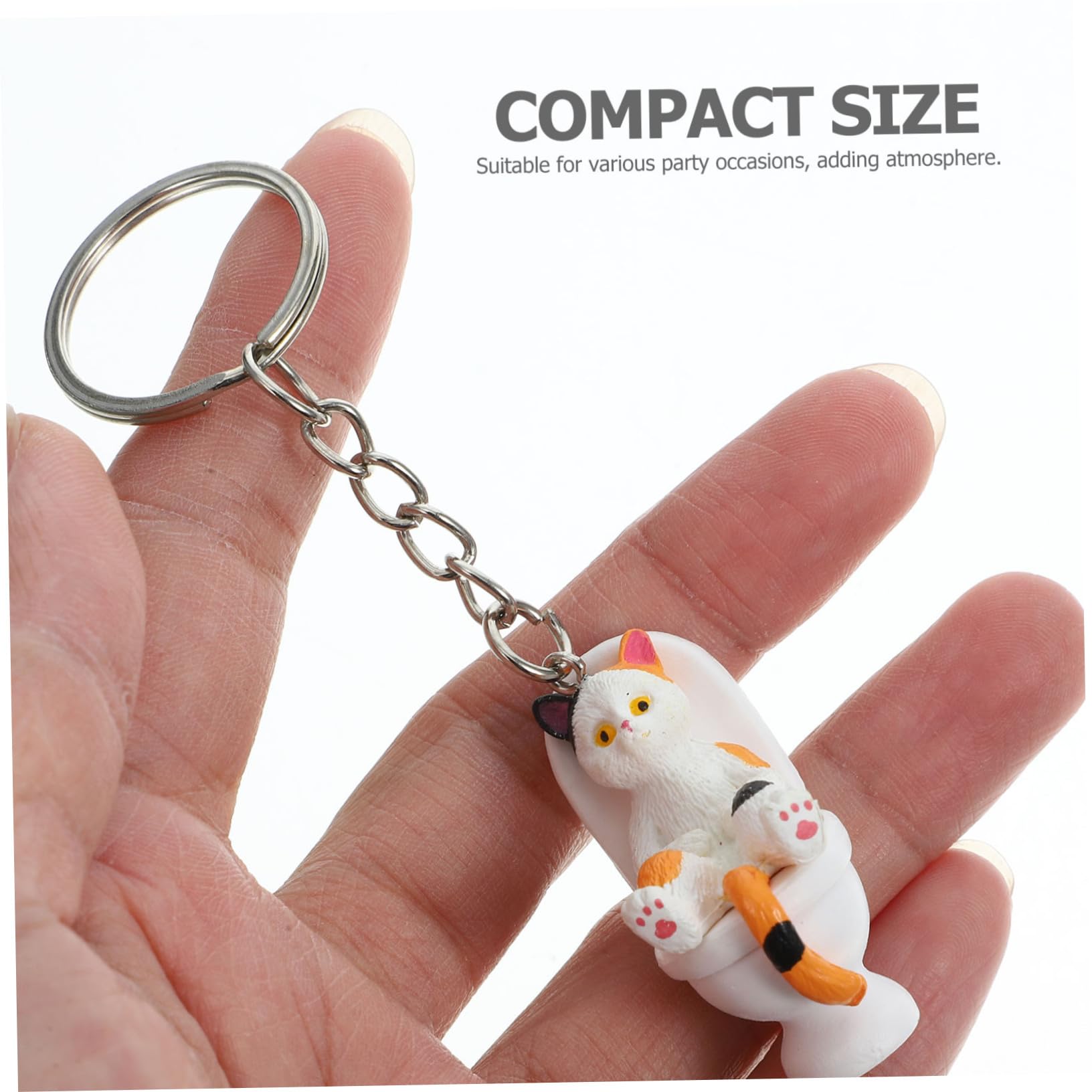 Alasum 16piezas De Gato De Inodoro Kawaii De Colgante Decorativo Para Mochila Llaveros De Dibujos Animados Divertido Para Cumpleaños y