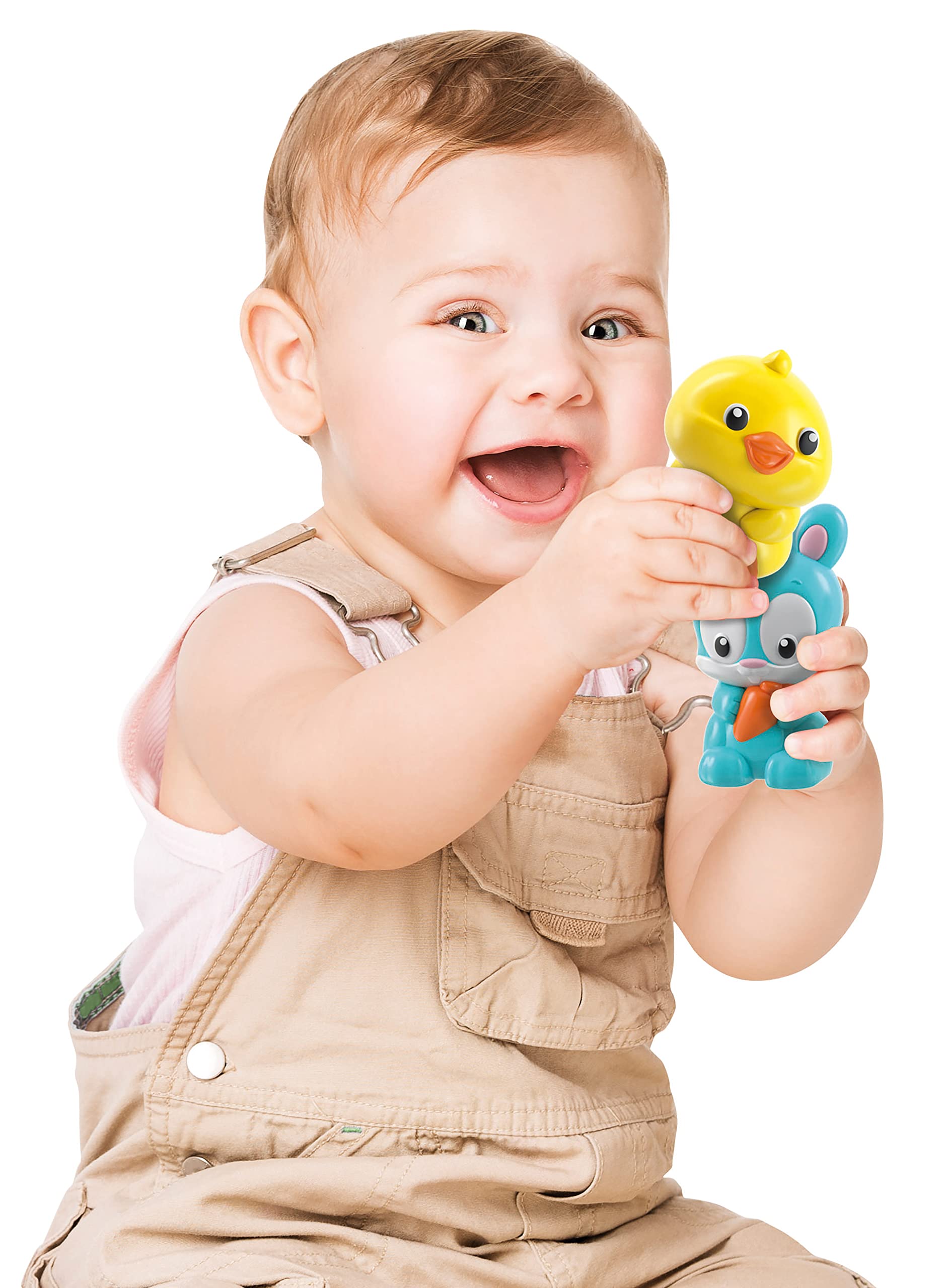Clementoni Baby Trenino in Fattoria, Treno Giocattolo Bambini 12+ Mesi, Play Set con 4 Personaggi, Centro Attività per Sviluppare Manualità e Immaginazione, Made in Italy, Lingua Italiana, 17756