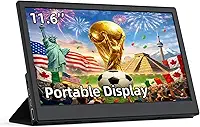 Monitor portátil de 11,6 polegadas, tela IPS FHD ultrafina pequena, Plug & Play, USB-C/HDMI, segunda tela externa para laptop, telefone, Raspberry Pi, PS5, Xbox, Switch, PC (29.5 cm)