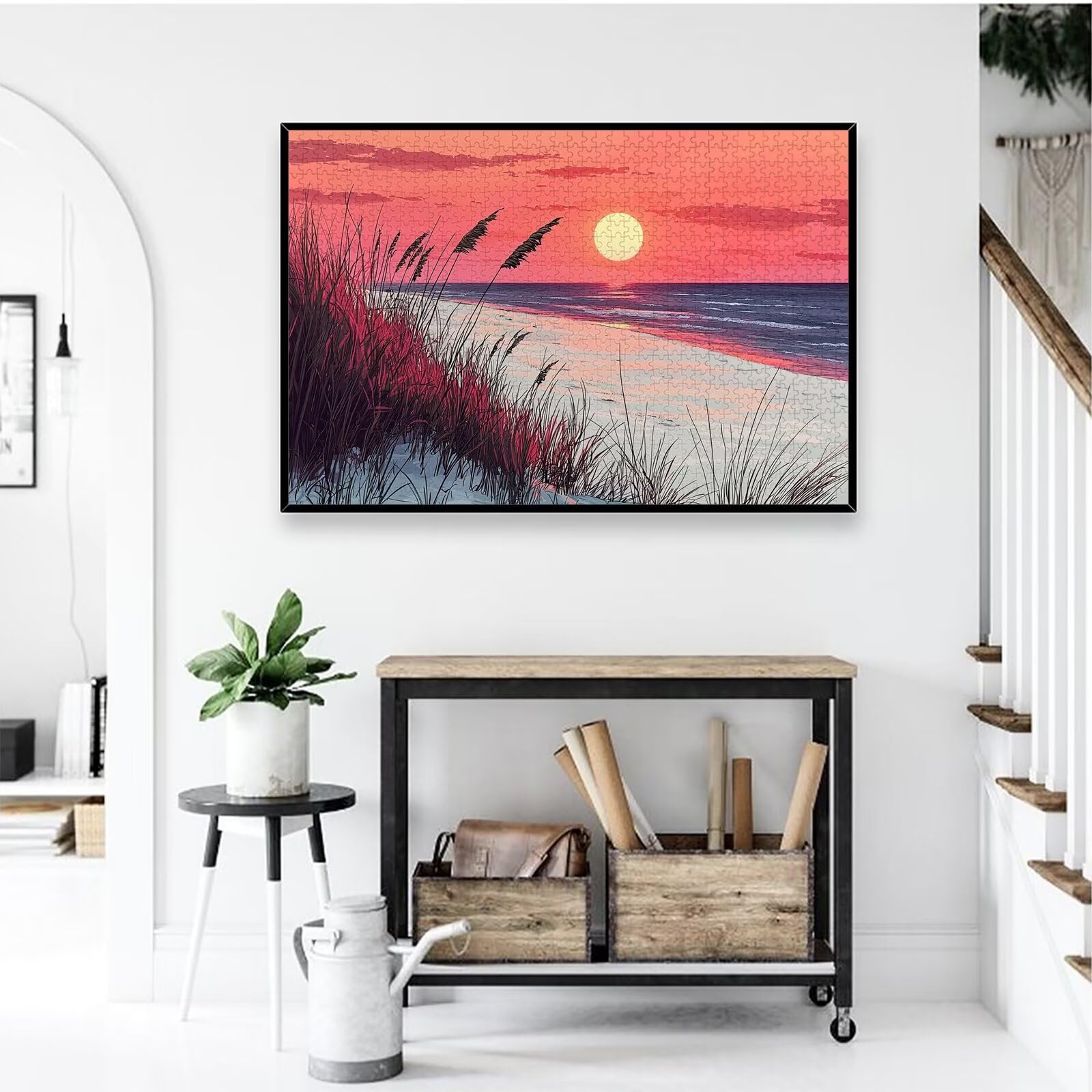 Puzzle Plage 3000 Pièces Adultes, Puzzle 3000 Pièces pour Adultes et Enfants à Partir de 14 Ans, Paysage Puzzles Bois de Qualité Supérieure avec Une Boîte d'emballage Exquise, Cadeau Femme, -2013