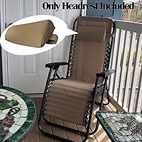 Vista 39 de Ostlttyn Zero Gravity - Almohada de repuesto para silla, color negro, 14.3 x 6.7 x 2.3 pulgadas, relleno de espuma, estilo moderno, soporte