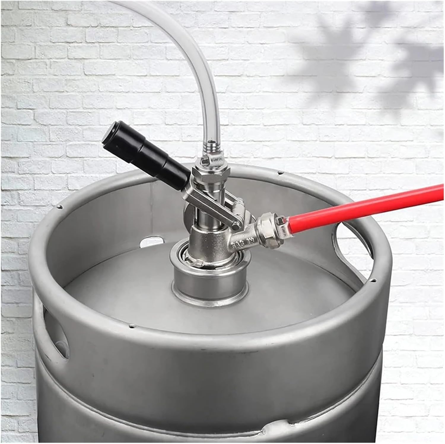 Brewing accessories G5/8 Keg Coupler Barb Connector 1/4'' Barb Beer Kegerator Sankey Couplers Beer Line Tailpiece Nipple Fitting Brewing accessories