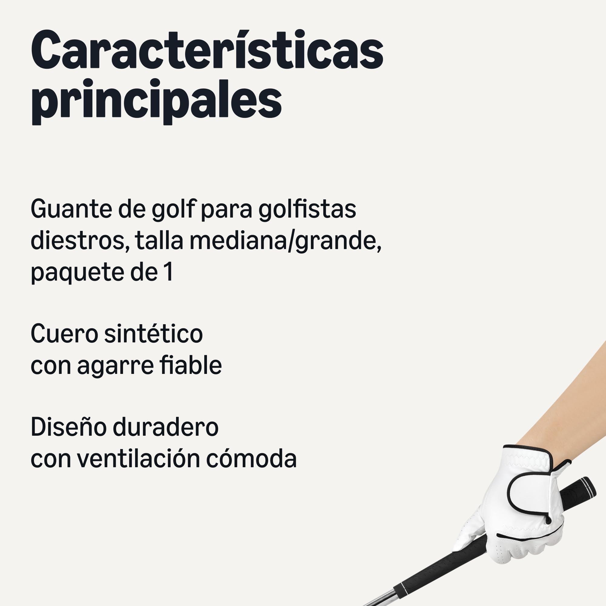 Amazon Basics Guantes de Golf Hombre Diestro
