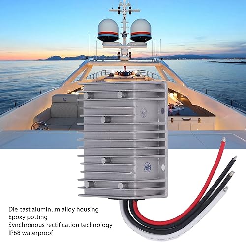 Miniatura 3 de Fydun 48V to 24V Car Power Converter Regulator, DC 35V to 60V Converter DC 24V 20A 480W IP68 Waterproof Car Power Supply Module