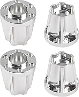 Vista 15 de Metal RC Cubo Hexagonal de Rueda de 12 mm Extensión Combinador Compatible con Llanta de 1.9/2.2 pulgadas Axial SCX10 Traxxas TRX4 D90 1/10 RC Negro