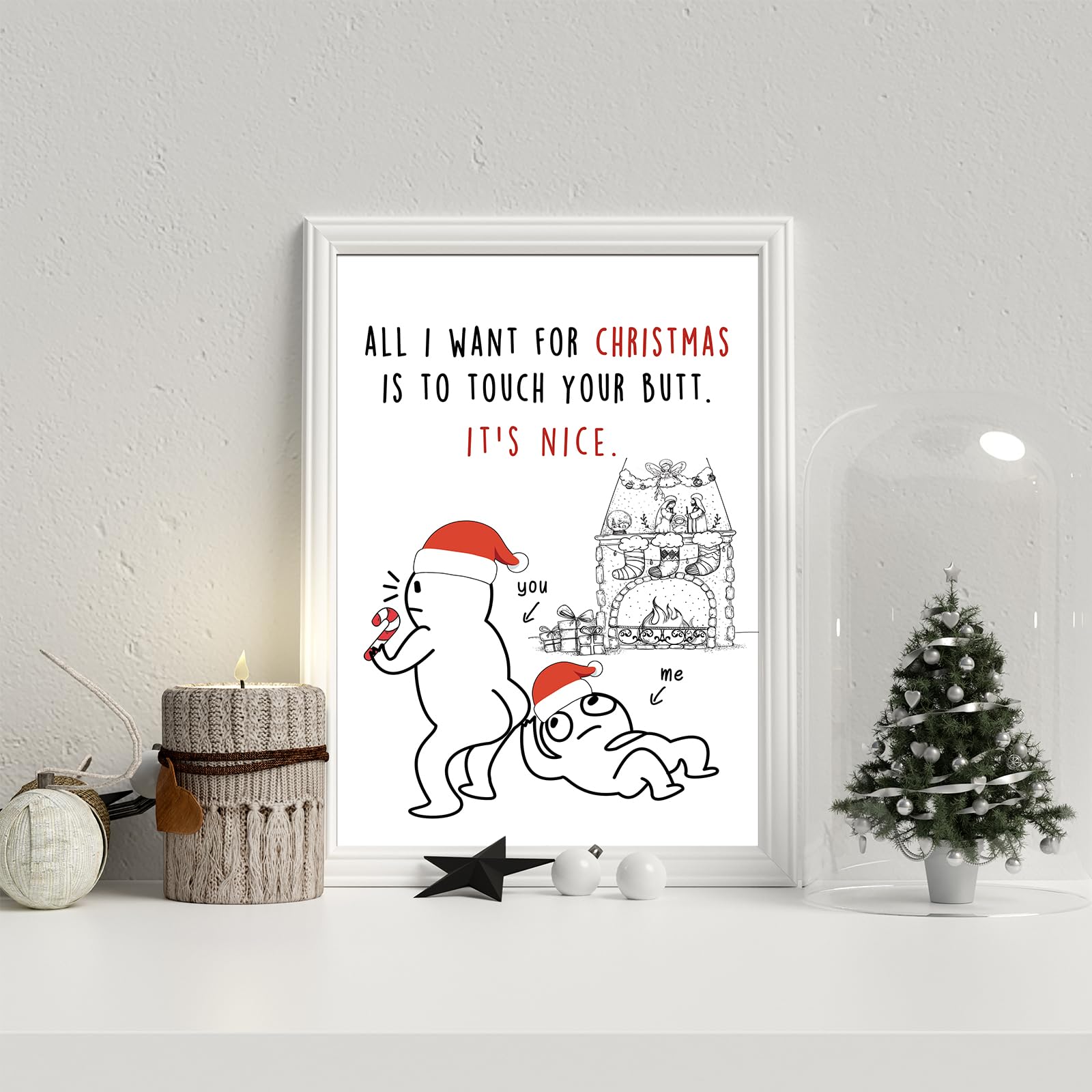 Amazon | VvOoOvV Rude Christmas グリーティングカード