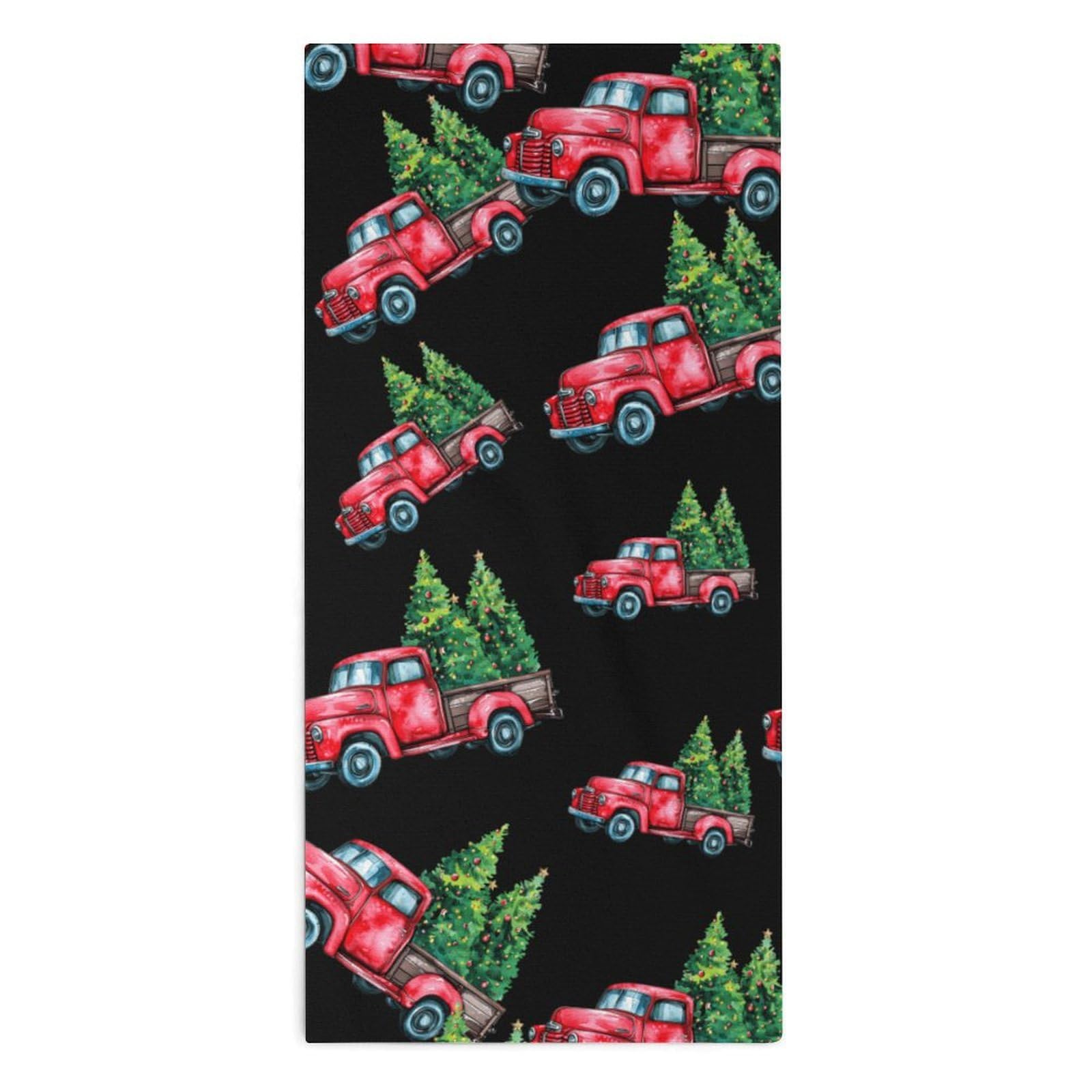 TXFBTRFSA Merry Christmas Hand Towels for Adult Face Towel Bath Beach Swim Accessories