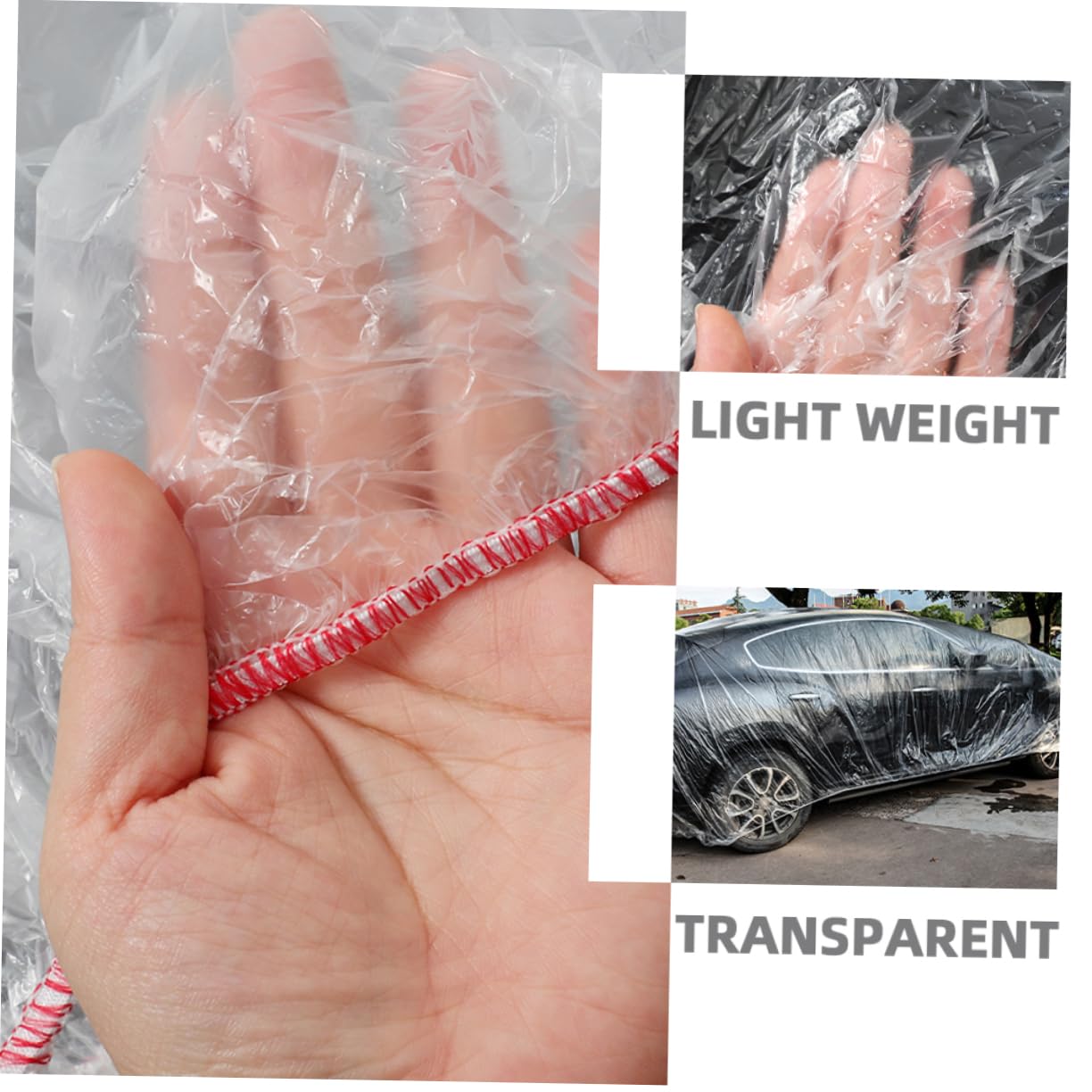 ULTECHNOVO Car Rain Cover Outdoor Vehicle Protector for Weather Use Fit for Cars for Garage Camping and Rainy — view 8