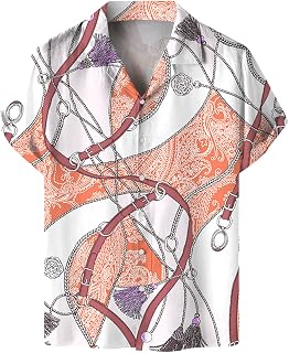 Hawaiian Shirts for Men Red Formal Shirts Blouses for Men Loose Fit Regular Fit Shirts Tee Tops for Men Silk Casual Shirts Tee Shirts for Men Wedding Long/Short/Sleeveless Sleeve T-Shirts for Men
