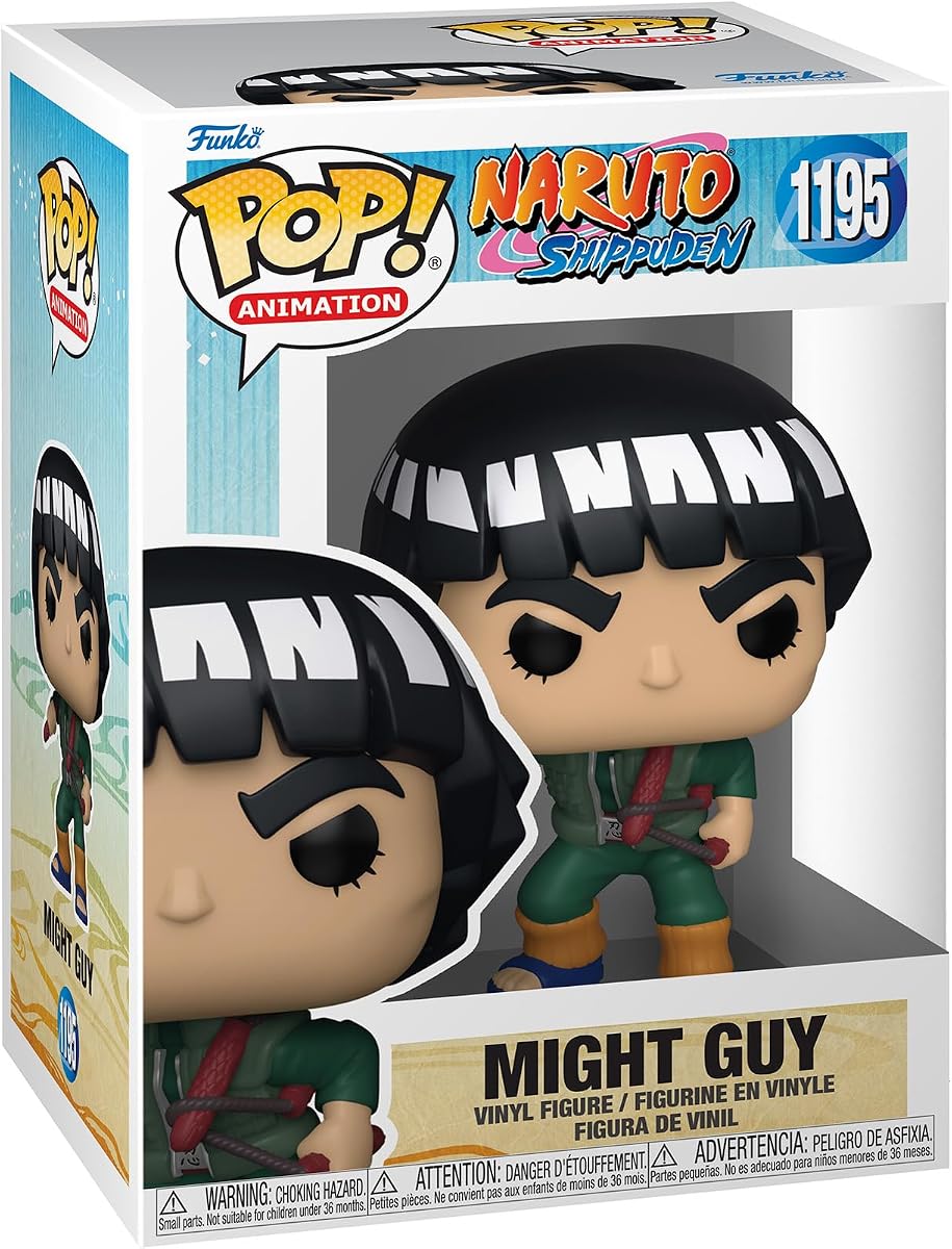 Funko POP! Animation: Naruto - Might Guy | Official Merch - Collectable Vinyl Figurine for Shelf Display - Birthday Gift Idea for Fans and Collectors