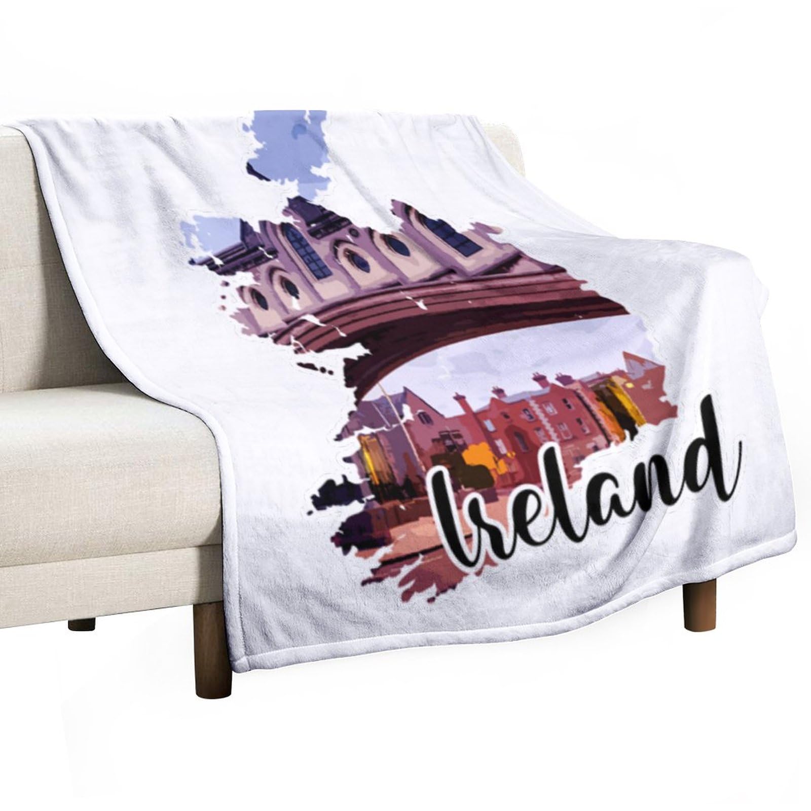 Couverture de lit en polaire respirante pour cocooning canapé et dortoir