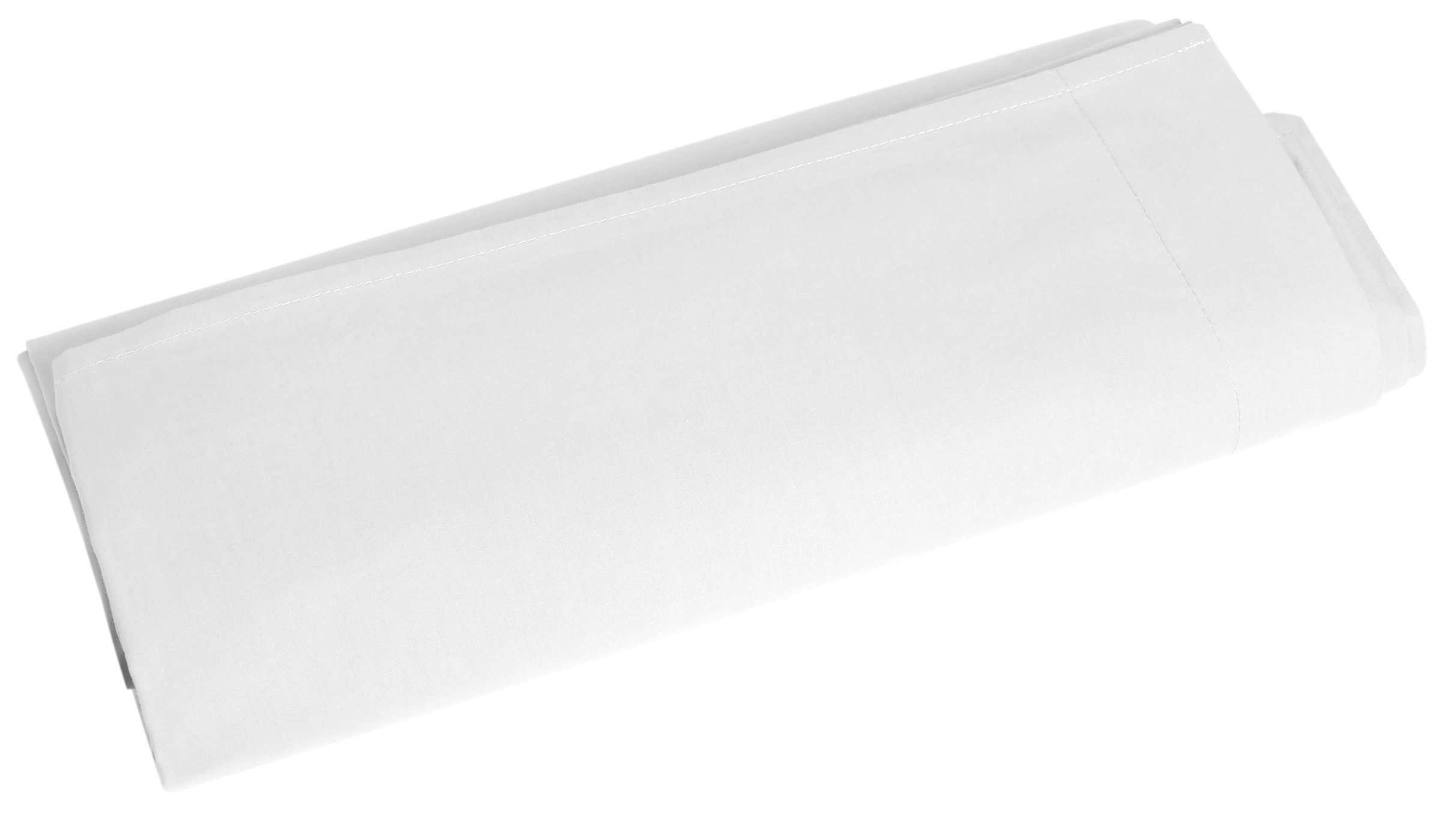 Drap plat percale frais et respirant coton longues fibres 180x290