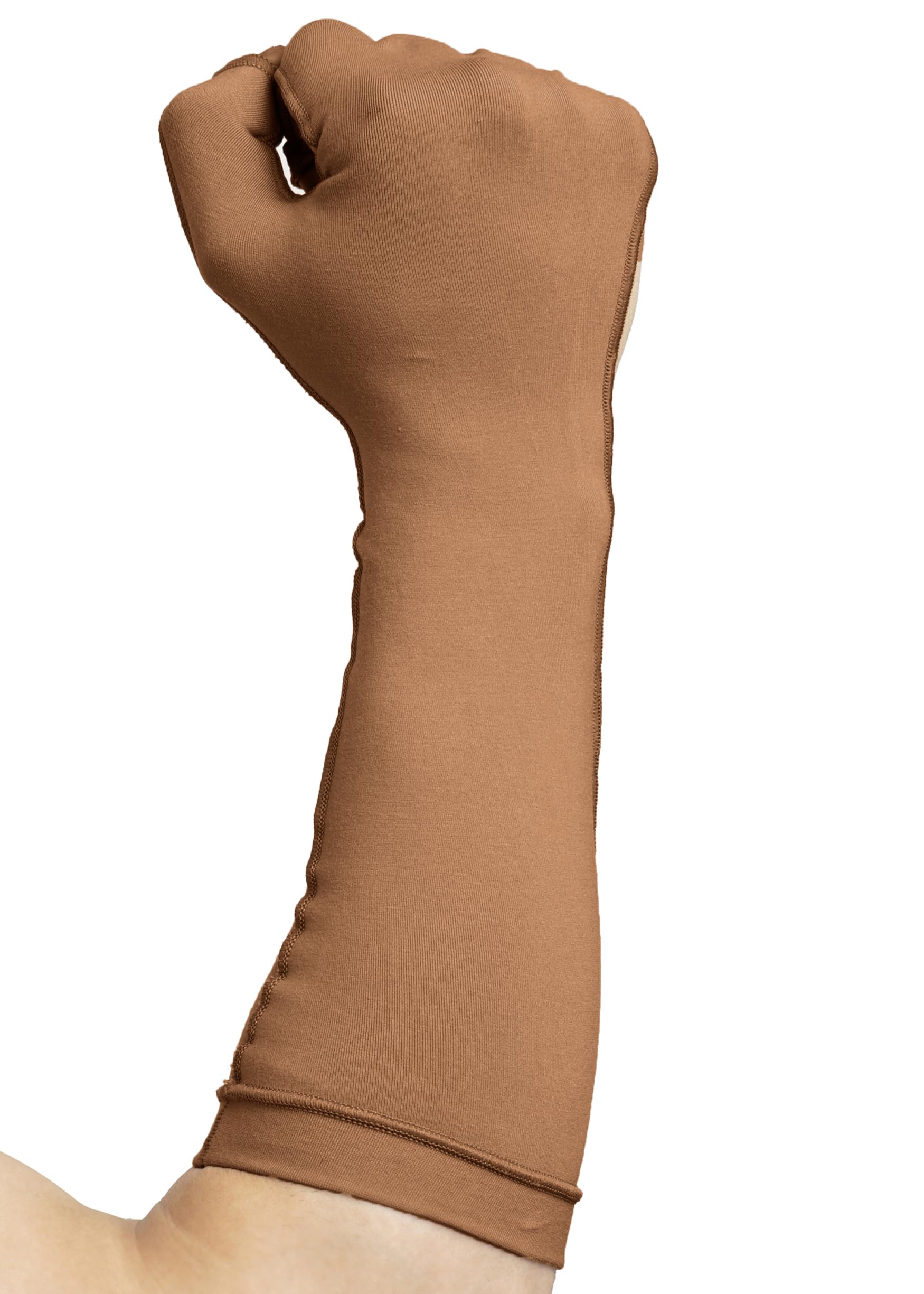 Medical Compression Hand Glove upto Mid-fore Arm | Inside ZIP | Open Fingers || HIGH COMPRESSION | COTTON | UNISEX | BURN Recovery Support | Control Swelling |-picture-20