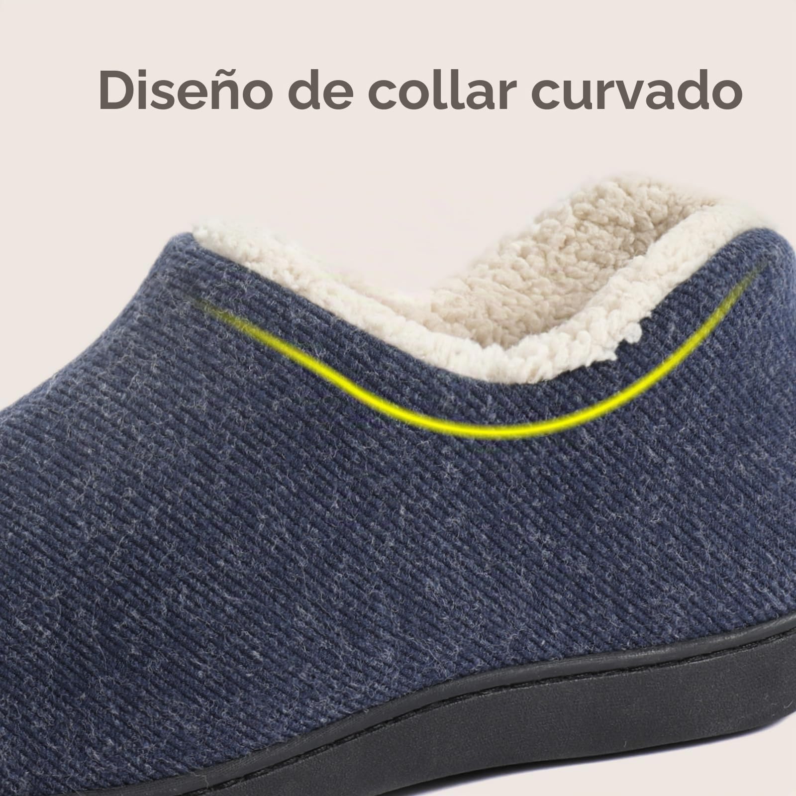 ULTRAIDEAS Zapatillas de casa de mujer con espuma de memoria y forro polar, con suela de goma antideslizante para interiores y exteriores